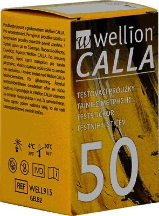 Wellion Calla Ταινίες Μέτρησης Σακχάρου 50τμχ