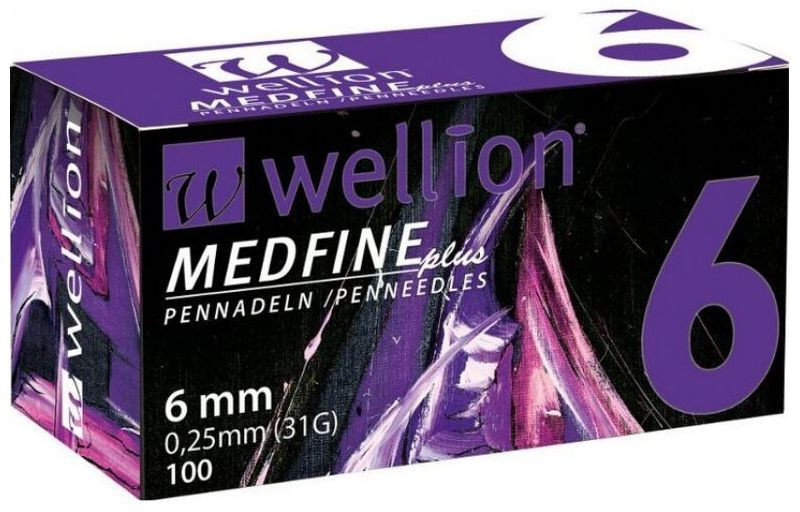 Wellion Medfine Plus Pen Needles 31G 6mm 100τμχ