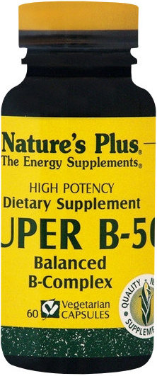 Nature's Plus Super B-50 Balanced B-Complex 60caps 