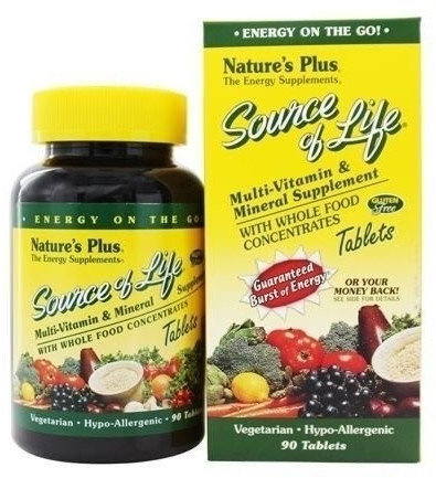 Nature's Plus Source of Life Multi Vitamin & Mineral 90tabs