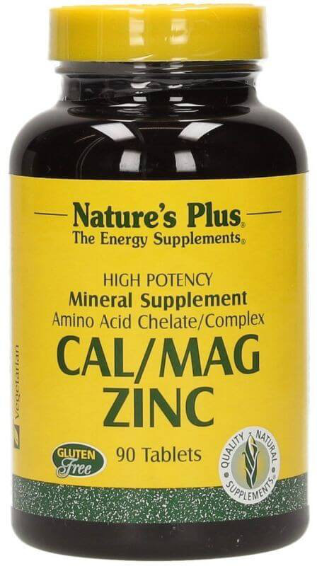Nature's Plus Cal/Mag/Zinc 1000/500/75 mg 90tabs 