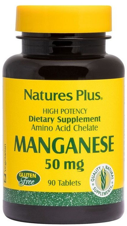 Natures Plus Manganese 50mg 90tabs 