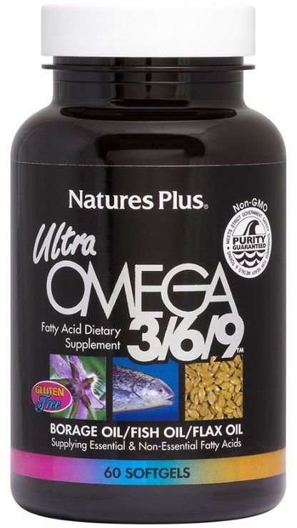 Nature's Plus Ultra Omega 3 6 9 1200mg 60softgels