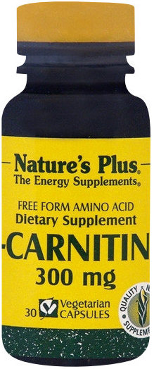 Nature's Plus L Carnitine 300mg 30vcaps