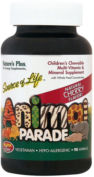 Nature's Plus Animal Parade Cherry Multi-Vitamin 90chew.tabs