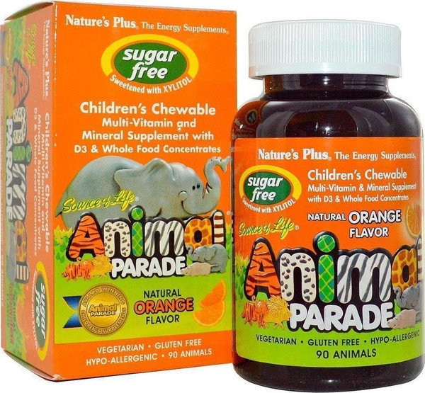 Nature's Plus Animal Parade Orange Flavor 90chew.tabs