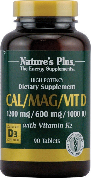 Nature's Plus Cal Mag  Vitamin D Συμπλήρωμα 90tabs