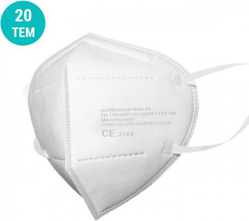Barbeador FFP2 White Mask 20τμχ
