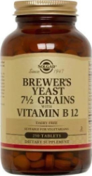 Solgar Brewer’s Yeast with Vitamin B12 Συμπλήρωμα Διατροφής με Μαγιά Μπύρας για Ενέργεια & Τόνωση 250tabs 320