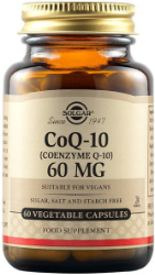Solgar Coenzyme Q10 60mg Συμπλήρωμα Διατροφής για Για Την Κυτταρική Υγεία & Την Παραγωγή Ενέργειας 60vcaps 144