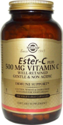 Solgar Ester-C Plus 500mg Vitamin C Συμπλήρωμα Διατροφής Βιταμίνης C για Ενίσχυση του Ανοσοποιητικού Συστήματος 250vcaps 330