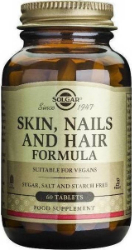 Solgar Skin Nails and Hair Formula Συμπλήρωμα Διατροφής για Υγεία Μαλλιών Νυχιών Δέρματος 60tabs 200
