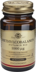 Solgar Methylcobalamin Vitamin B12 Συμπλήρωμα Διατροφής Βιταμίνης B12 για την Ομαλή Λειτουργία του Νευρικού Συστήματος 30nuggets 98