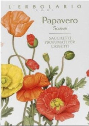 L'erbolario Sweet Poppy Perfumed Sachet For Drawers Φακελάκι Αρωματικό Συρταριού με Άρωμα Παπαρούνας 1τμχ 20