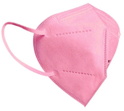 Famex Disposable Face Protection Mask KN95 FFP2 Pink 1τμχ
