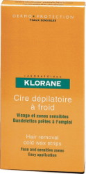 Klorane Cold Wax Small Strips with Sweet Almond 6τμχ