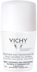 Vichy Deodorant 48h Sensitive Skin Roll On Αποσμητικό Για Ευαίσθητες Επιδερμίδες 50ml 85