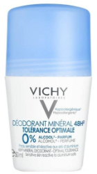 Vichy 48h Deodorant Mineral Αποσμητικό Roll-on Χωρίς Άλατα Αλουμινίου 50ml 90