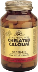 Solgar Chelated Calcium 167mg 100tabs