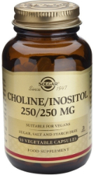 Solgar Choline Inositol 250/250mg 50vcaps