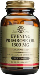 Solgar Evening Primrose Oil 1300mg Συμπλήρωμα Διατροφής Αντιμετώπισης Συμπτωμάτων Περιόδου & Εμμηνόπαυσης 30softgels 160
