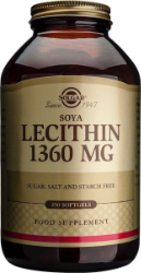 Solgar Lecithin 1360mg Συμπλήρωμα Διατροφής Λεκιθίνης για την Υγεία του Ήπατος & τον Έλεγχο Βάρους 250softgels 500
