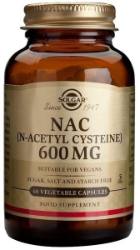 Solgar Nac N Acetyl Cysteine 600mg Συμπλήρωμα 60vcaps
