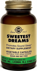Solgar Sweetest Dreams Συμπλήρωμα Διατροφής L-Θεανίνης & Μελατονίνης για την Αντιμετώπιση της Αϋπνίας 30vcaps 180