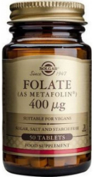 Solgar Folate as Metafolin 400μg 50tabs
