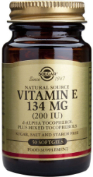 Solgar Vitamin E 134mg 200IU 50softgels
