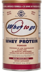 Solgar Whey to Go Protein Powder Chocolate 454gr