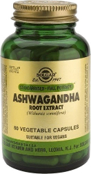 Solgar Ashwagandha Root Extract Συμπλήρωμα Διατροφής για Τόνωση και Ενίσχυση του Οργανισμού 60vcaps 180