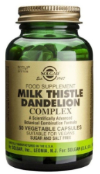 Solgar Milk Thistle Dandelion Complex 50vcaps