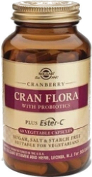 Solgar Cran Flora with Probiotics Plus Ester-C 60vcaps