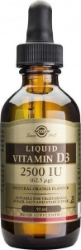 Solgar Vitamin D3 2500IU Liquid Συμπλήρωμα Διατροφής Βιταμίνης D3 για την Υγεία των Οστών & του Ανοσοποιητικού Συστήματος 59ml 120