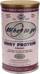 Solgar Whey to Go Protein Powder Strawberry 454gr