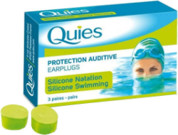 Quies Protection Auditive Silicone Earplugs Swimming Ωτοασπίδες Σιλικόνης για Κολύμβηση 3ζεύγη 30