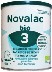 Novalac Bio 3 Βιολογικό Γάλα για Μικρά Παιδιά από 1 ως 3 ετών 400gr	 89