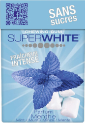 Superwhite Chewing Gum Menthe Fraiche 16τμχ