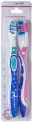 Superwhite Progencives Medium Toothbrush Blue Pink 2τμχ
