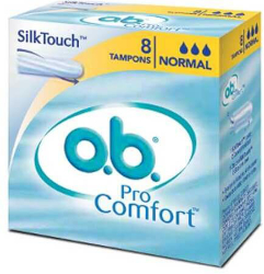 O.B. ProComfort Silk Touch Normal Tampon Ταμπόν για Ελαφριάς Μέτριας Ροής Έμμηνο Ρήση 8τμχ 35