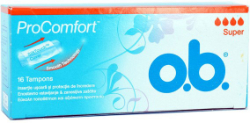 O.B. Pro Comfort Super Curved Grooves Tampon 16τμχ