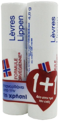 Neutrogena 1+1 Δώρο Norwegian Formula Lip Stick SPF15 Στικ Χειλιών Ενυδατικό 2x4.8gr 30