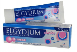 Elgydium Toothpaste Junior Bubble Οδοντόπαστα Με Γεύση Τσιχλόφουσκα Για Παιδιά 7-12 Ετών 50ml 82