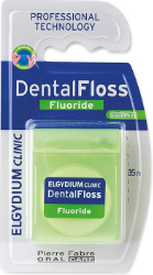 Elgydium Dental Floss Fluoride Οδοντικό Νήμα με Φθόριο Ελαφρώς Κηρωμένο γεύση Μέντα 35m 30