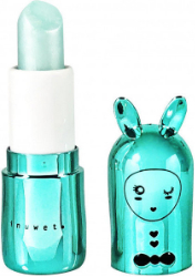 Inuwet Lip Balm Bunny Metal Turquoise Ενυδατικό Balm Χειλιών με Άρωμα Cupcake 3.5gr	 10