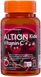 Altion Kids Vitaminc C Παιδικό Συμπλήρωμα Διατροφής με Βιταμίνη C Γεύση Κεράσι 60gummies 175