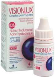 Visionlux Eye Drops Οφθαλμικές Σταγόνες Λιπαντικές με Υαλουρονικό Νάτριο 10ml 22