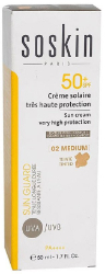 Soskin Sun Cream SPF50+ Tinted Medium 02 50ml