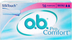 O.B. Pro Comfort Mini Curved Grooves Tampon 16τμχ